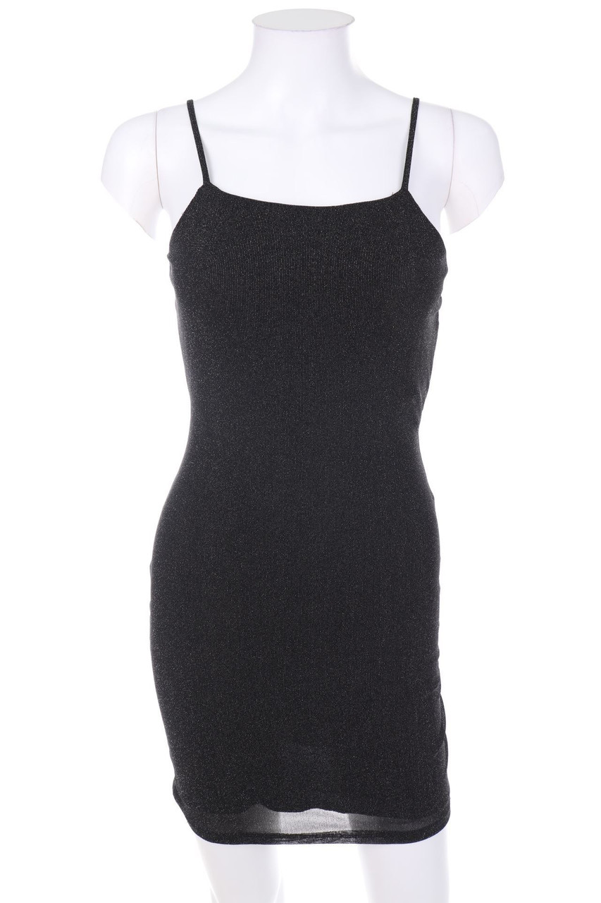 Ohne Label - Glitzer-Party-Kleid mit tiefem Rückenausschnitt - S