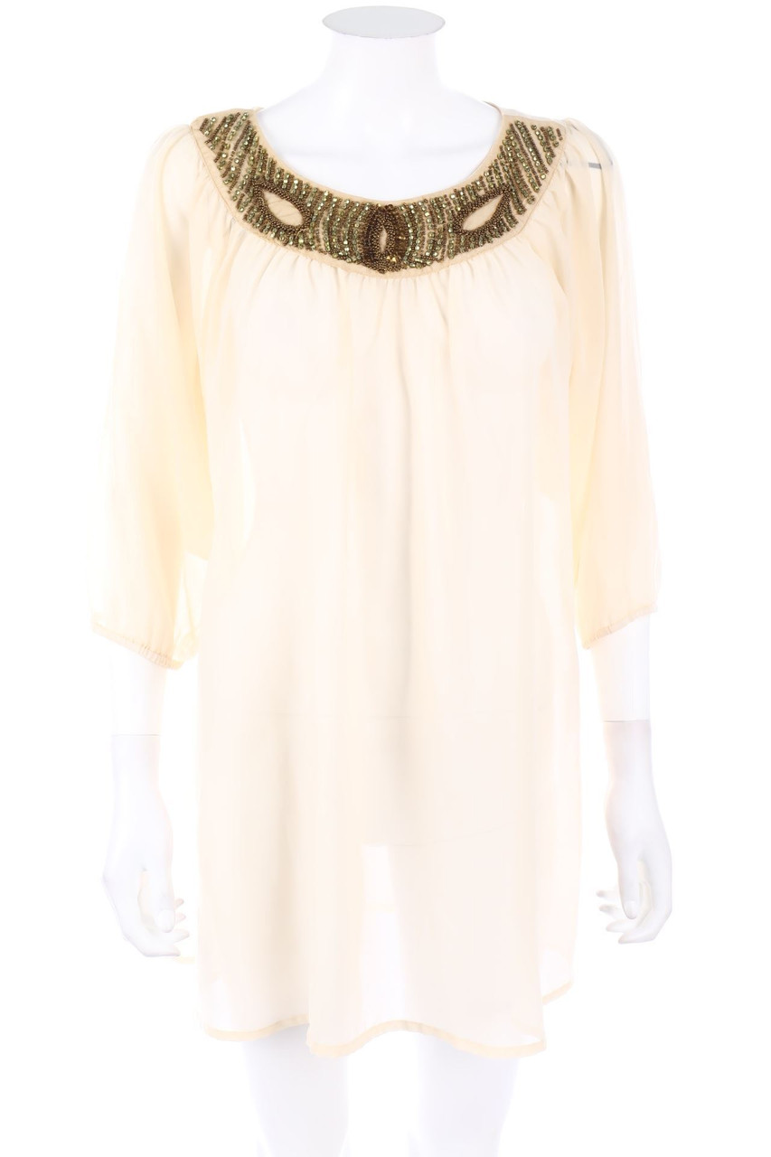 H&M - Boho-Party-Kleid mit Perlen - D 36