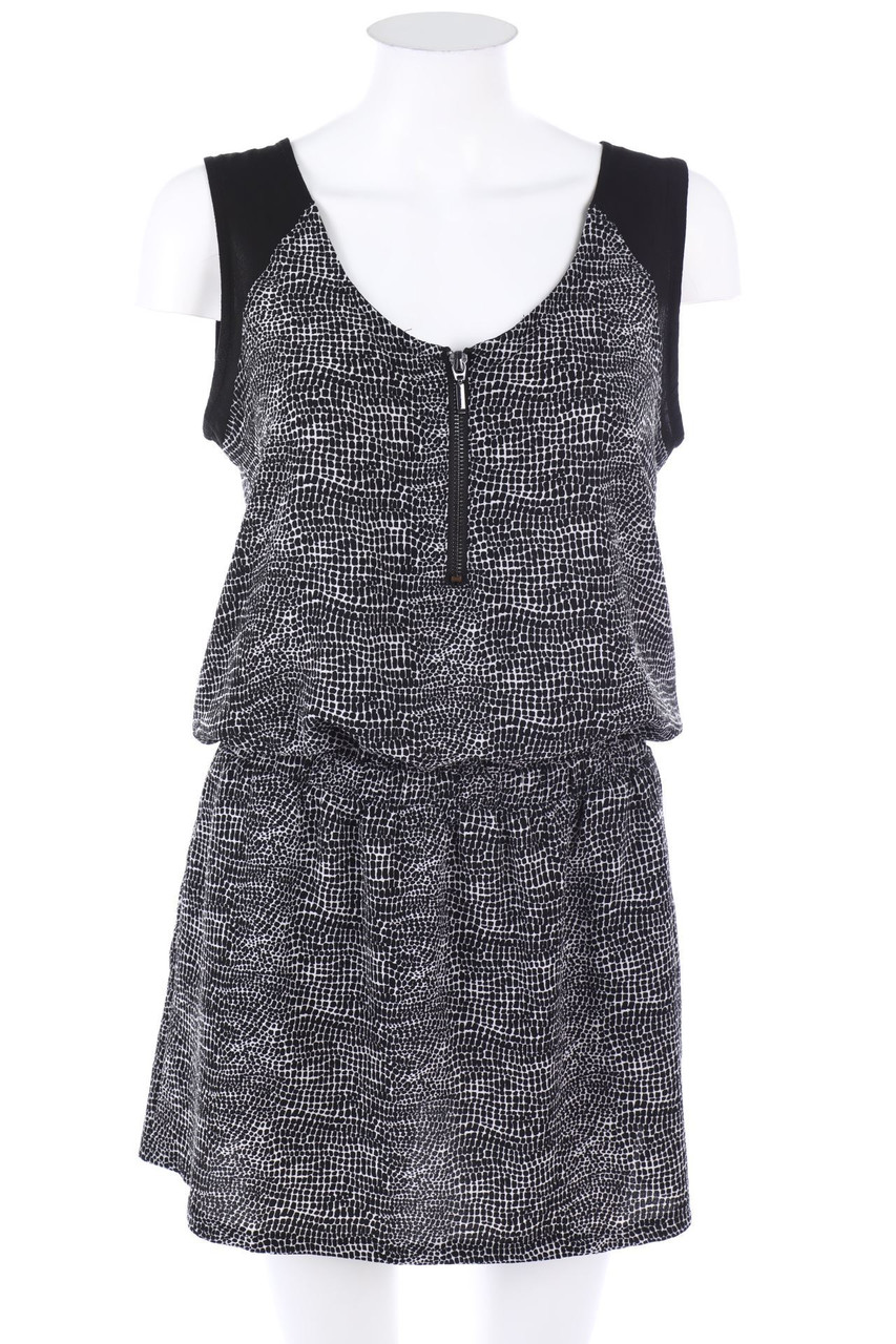 Miss LIBERTO - Mini Dress with Zipper Closure - D 36