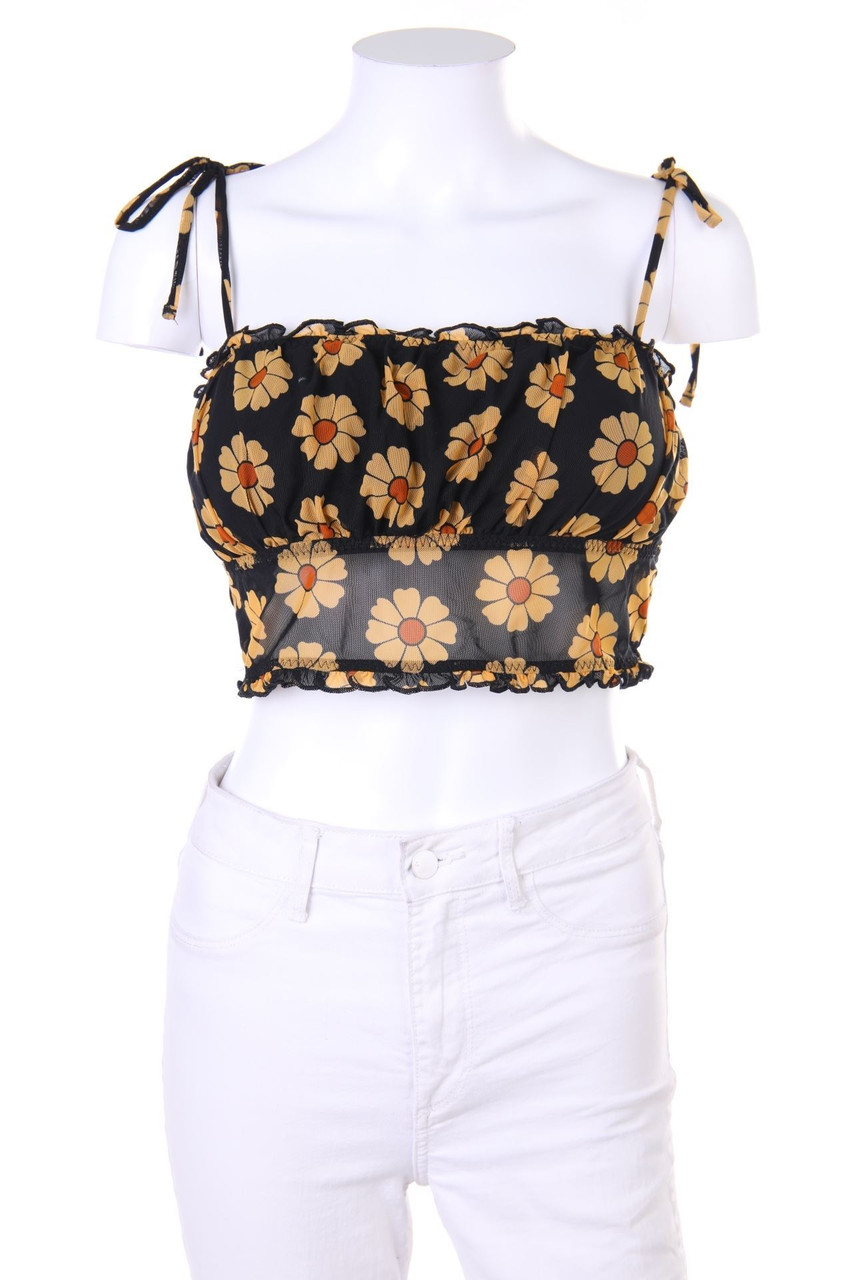 GILLY HICKS - Bustier Top with Flower Print - L