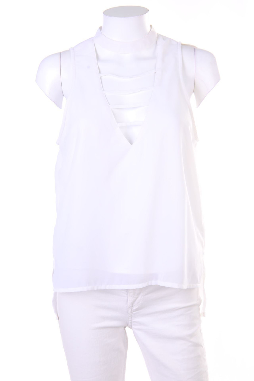 GUESS - Blouse Top with Cut-outs - M