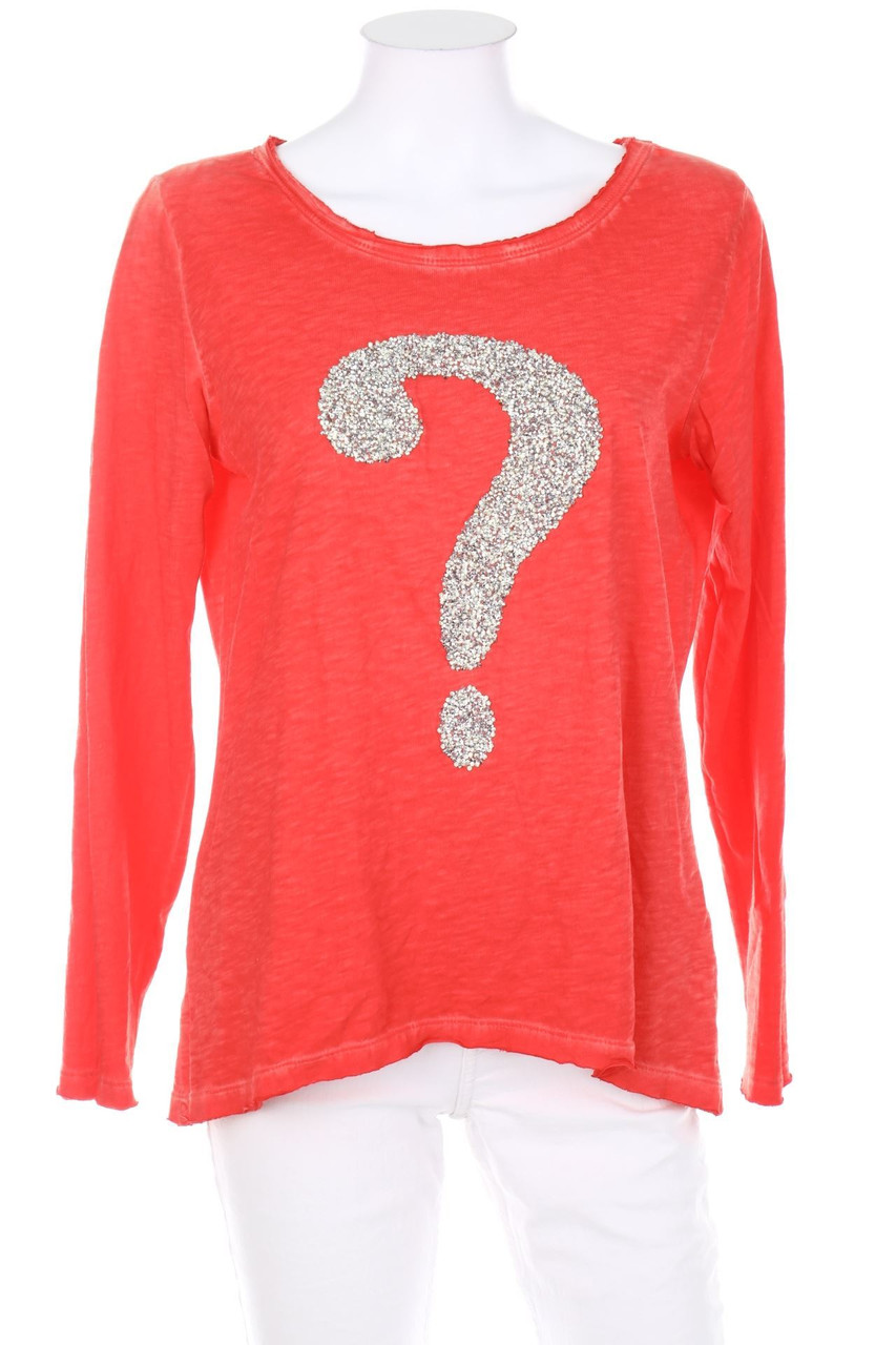 Best Connections - Garment Dyed-Longsleeve-Shirt with Rhinestones - D 38