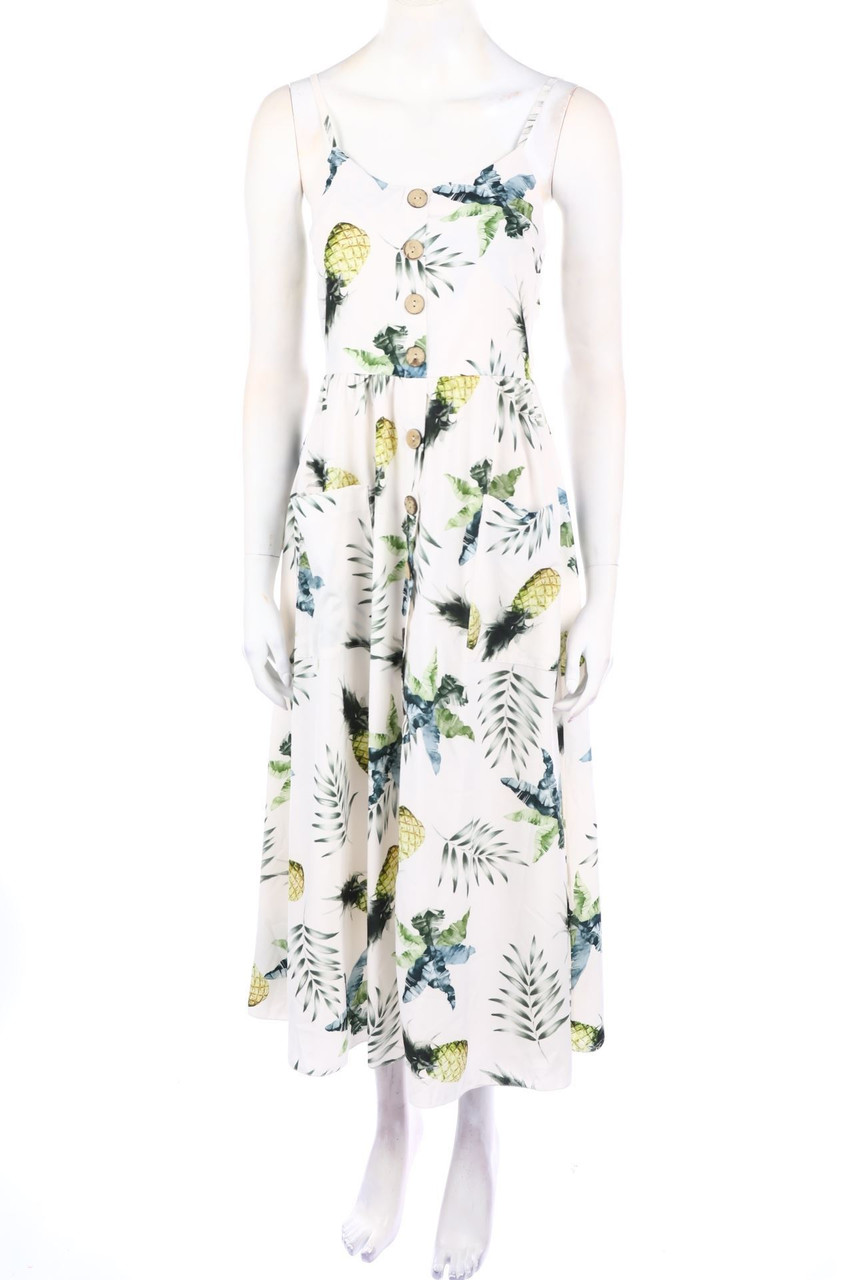 No Label - Print-Maxi Dress with Patch Pockets - D 34