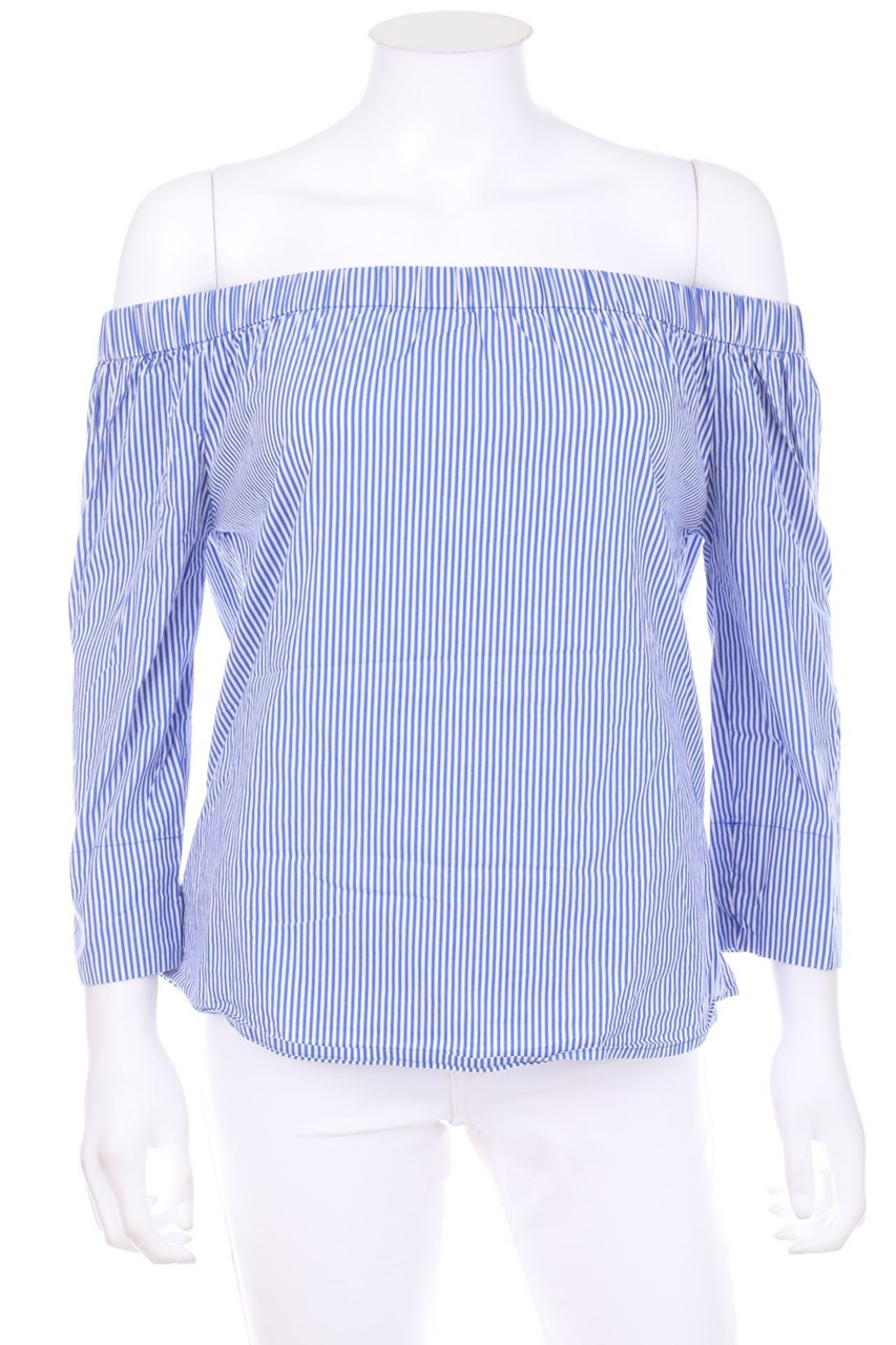 AMISU - Off-the-shoulder blouse with Stripes - XS