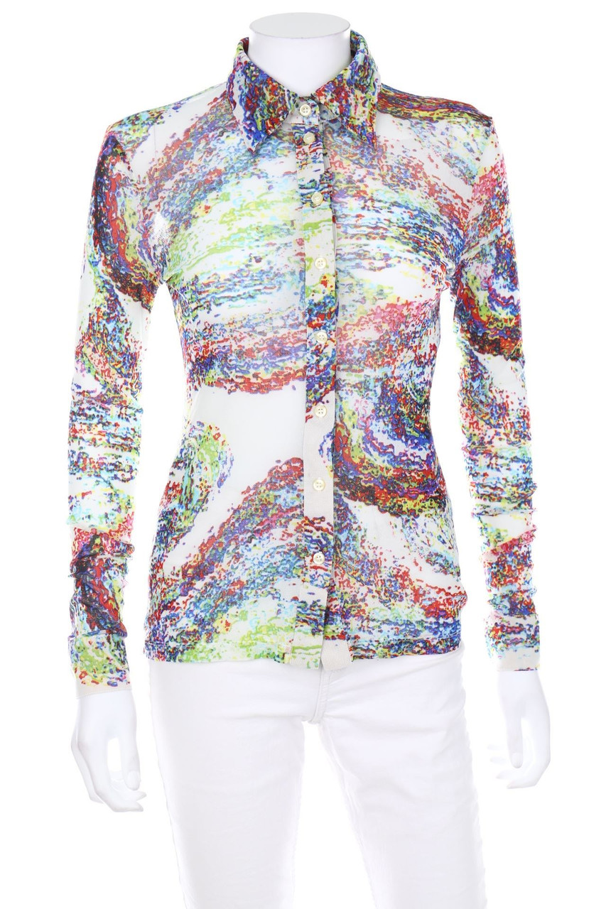 No Label - Shirt Blouse with Print - D 32-34