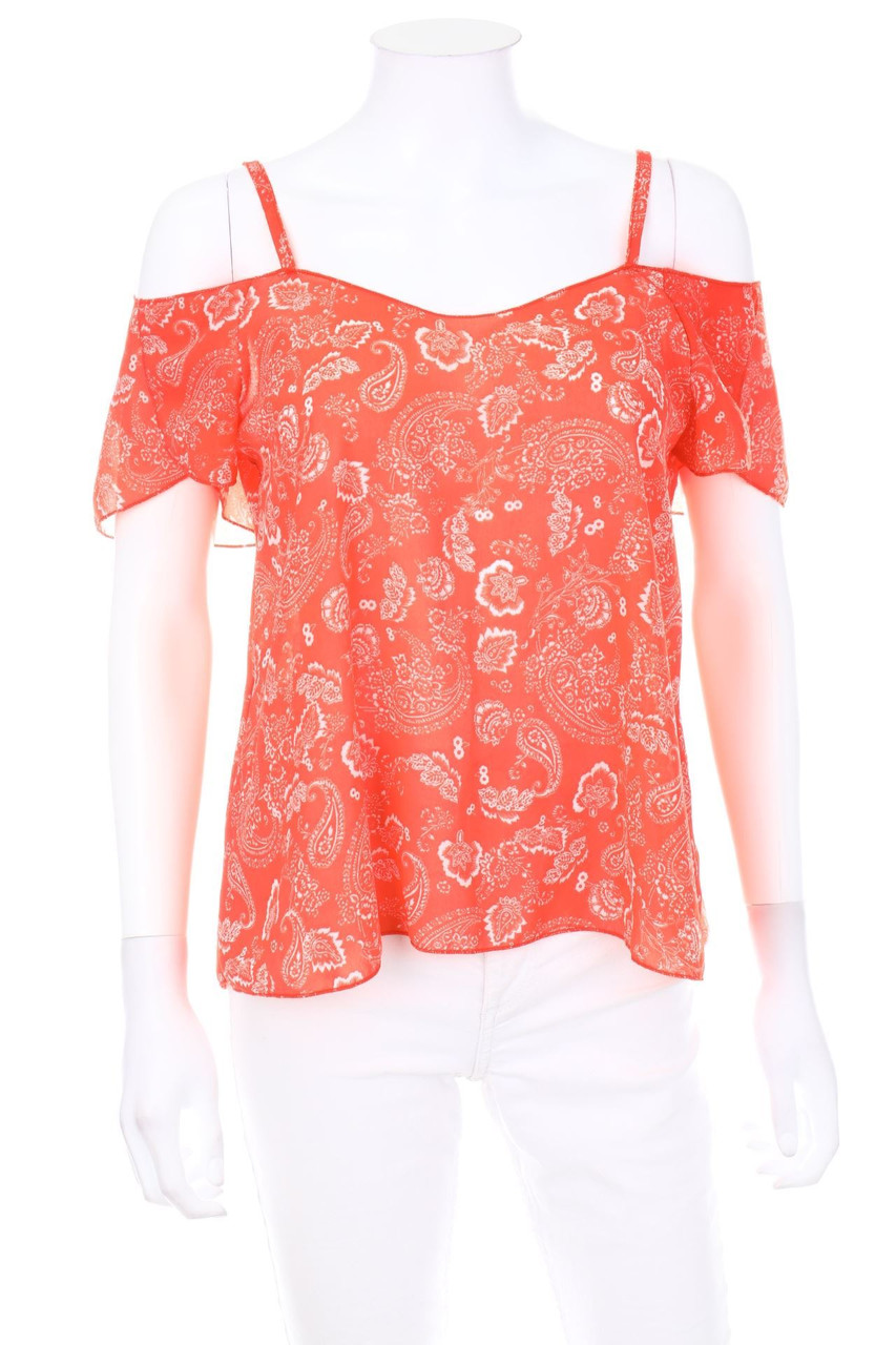 No Label - Cold-Shoulder-Blouse - M