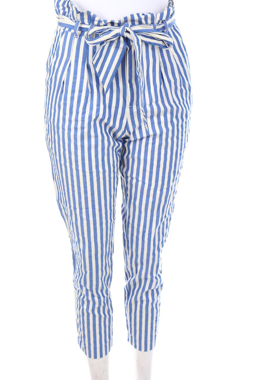 ZARA - Paperbag-Hose mit Streifen - XS