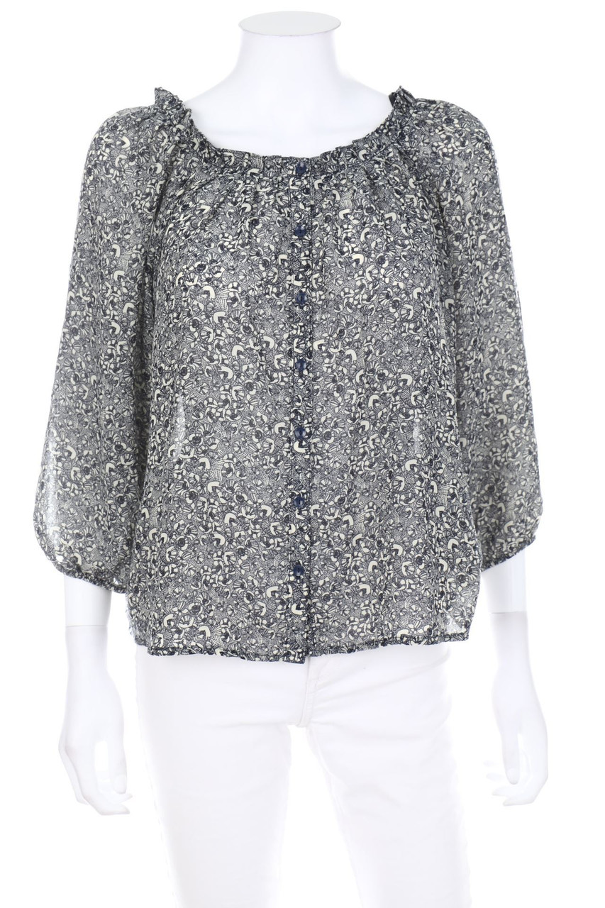 H&M - Print-Bluse mit 3/4-Ärmel - D 34