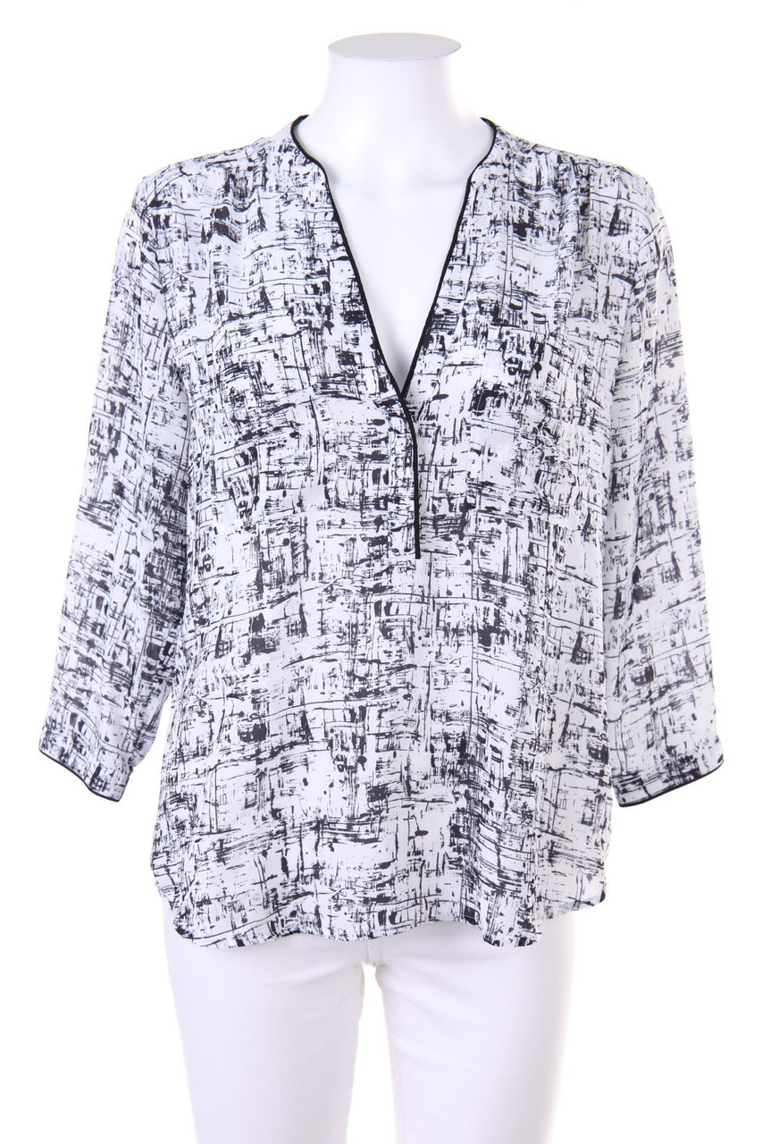 H&M - Print-Bluse mit 3/4-Ärmel - D 40