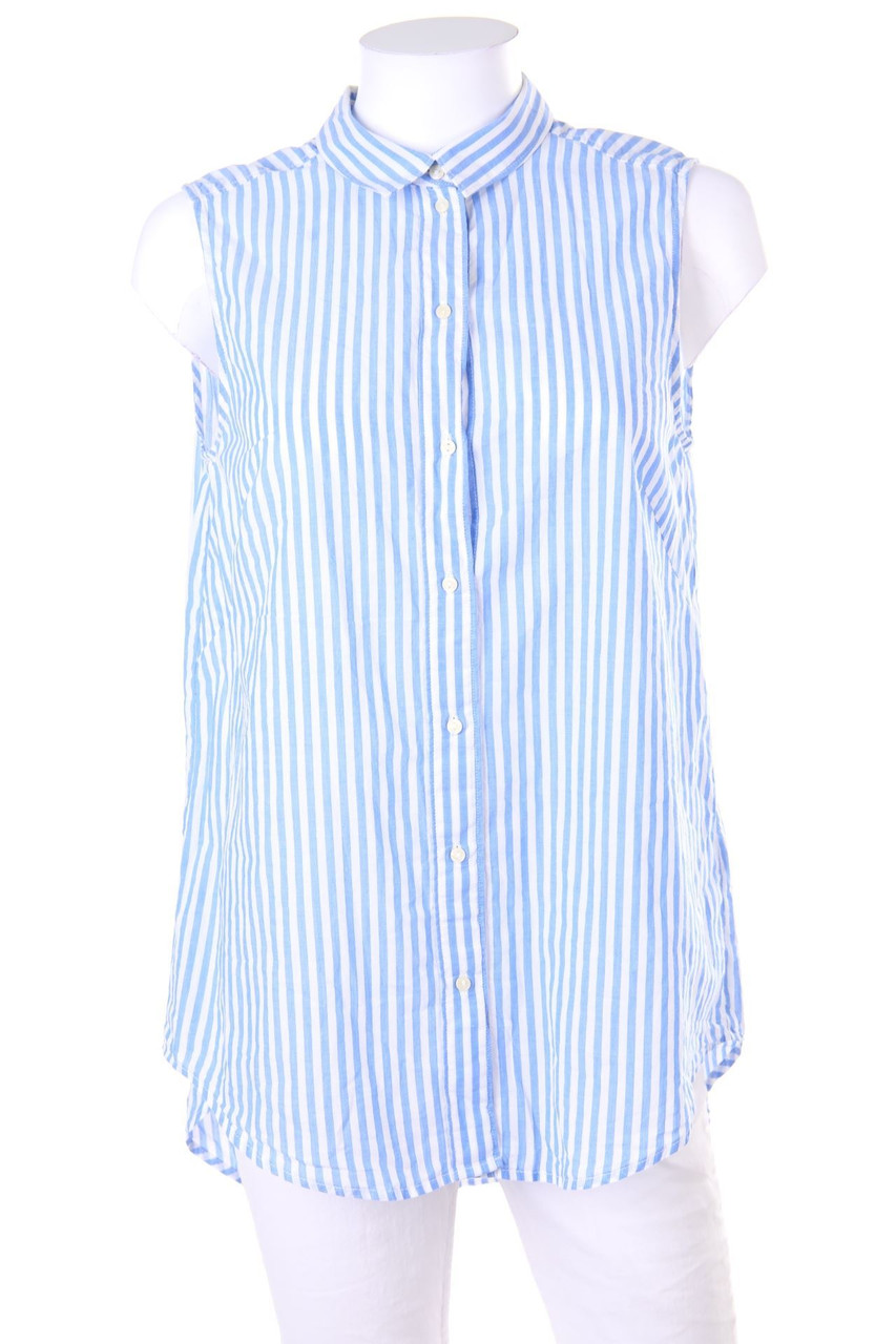 H&M - ärmellose Hemd-Bluse mit Streifen - D 38