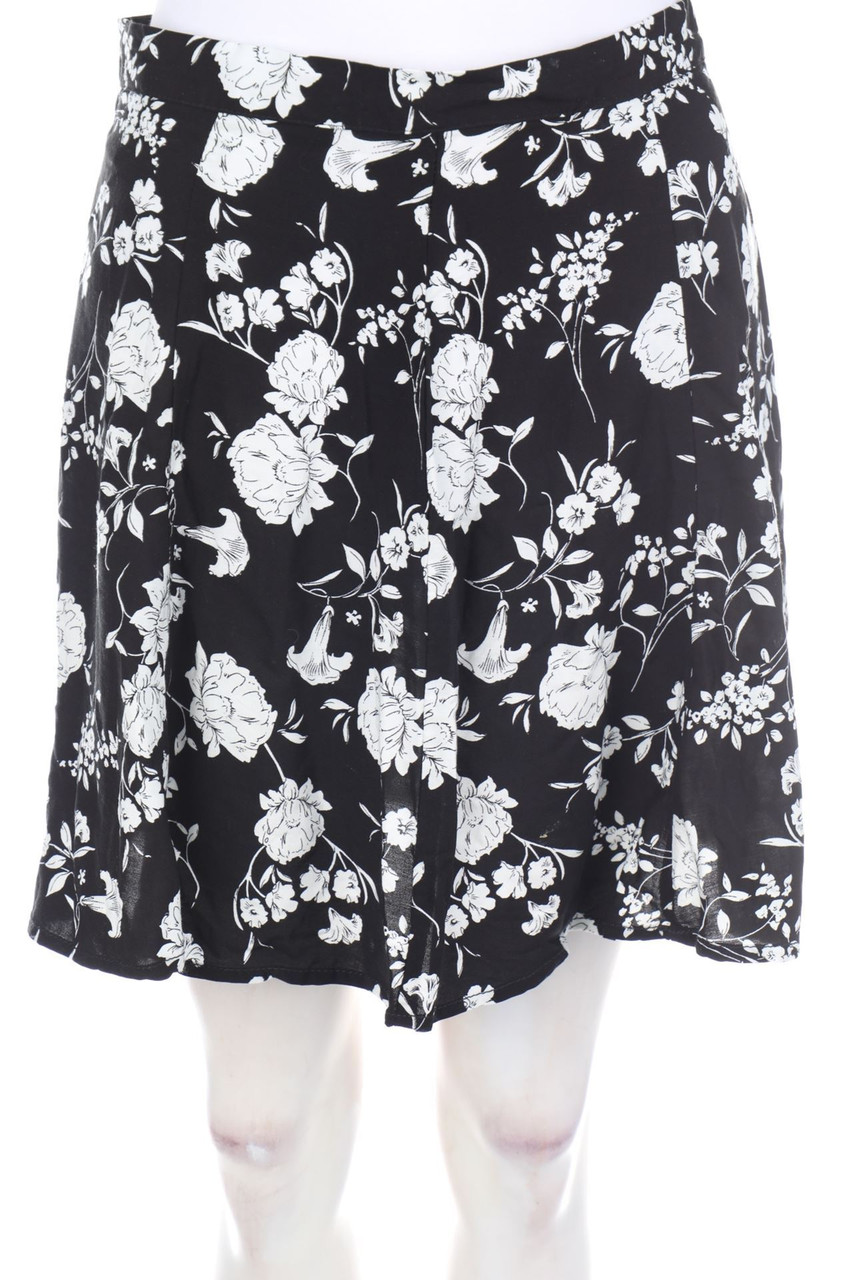 zebra - Skirt with Flower Print - S
