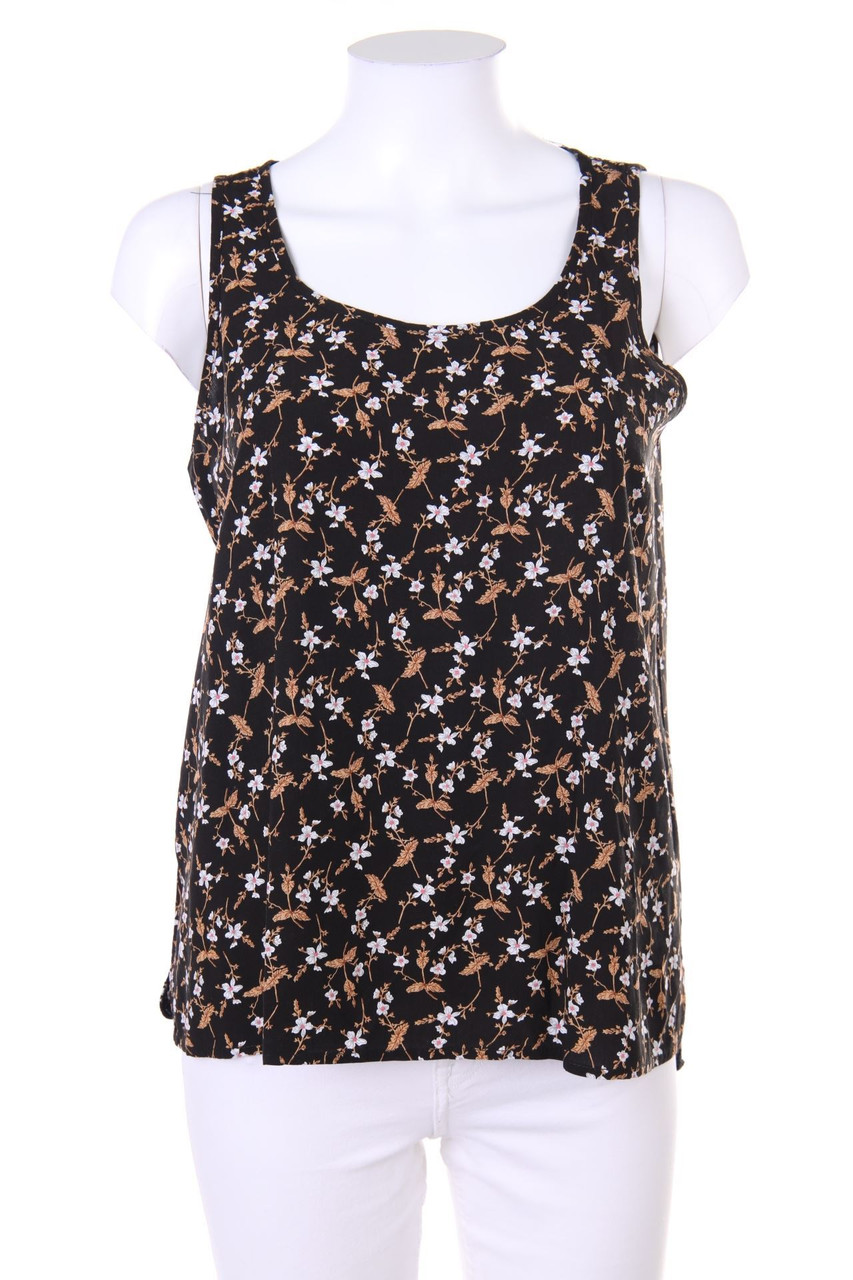 Chicorée - Blouse Top with Flower Print - M