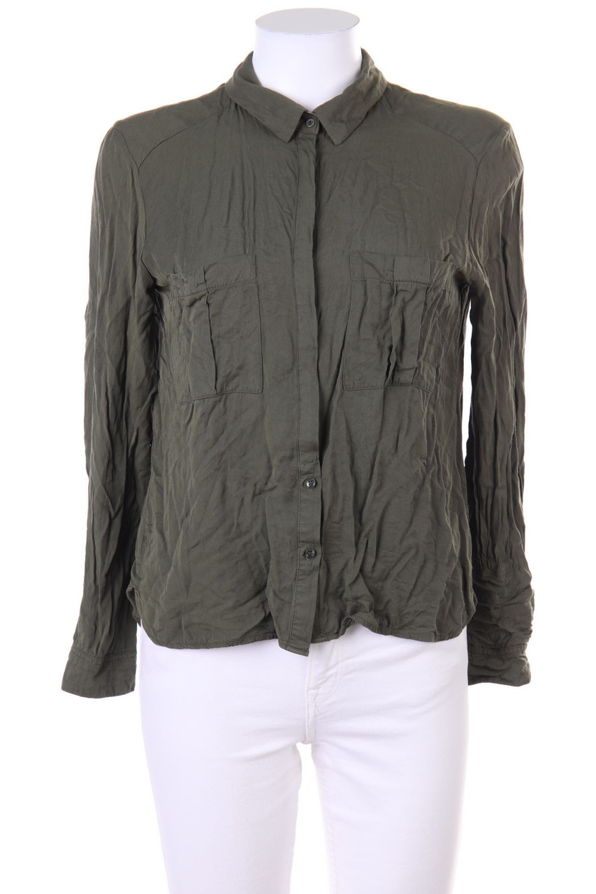 Bershka BSK GIRL - Shirt Blouse with Patch Pockets - M