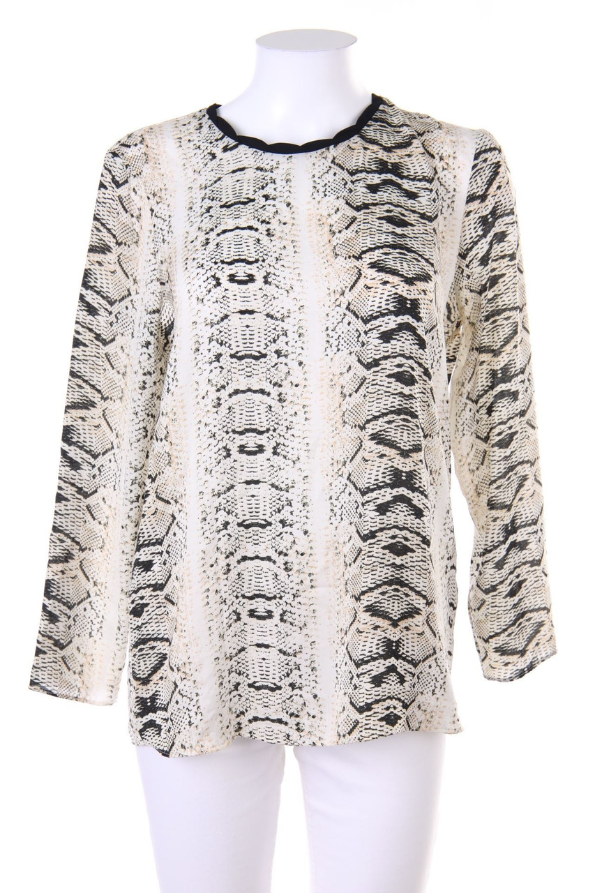 ZARA - Bluse mit Animal-Print - M