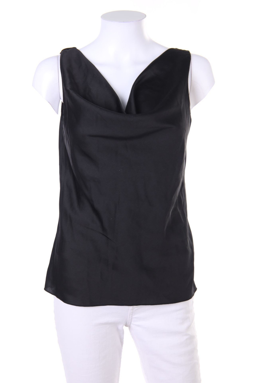 NEW COLLECTION - Blusentop mit Wasserfall-Ausschnitt - D 38