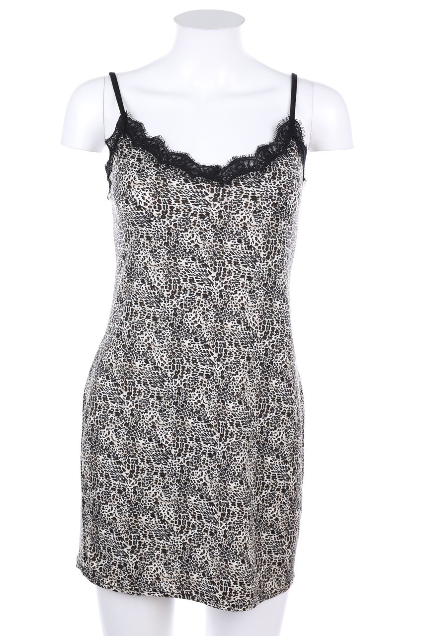 No Label - Mini Dress with Animal Print - S