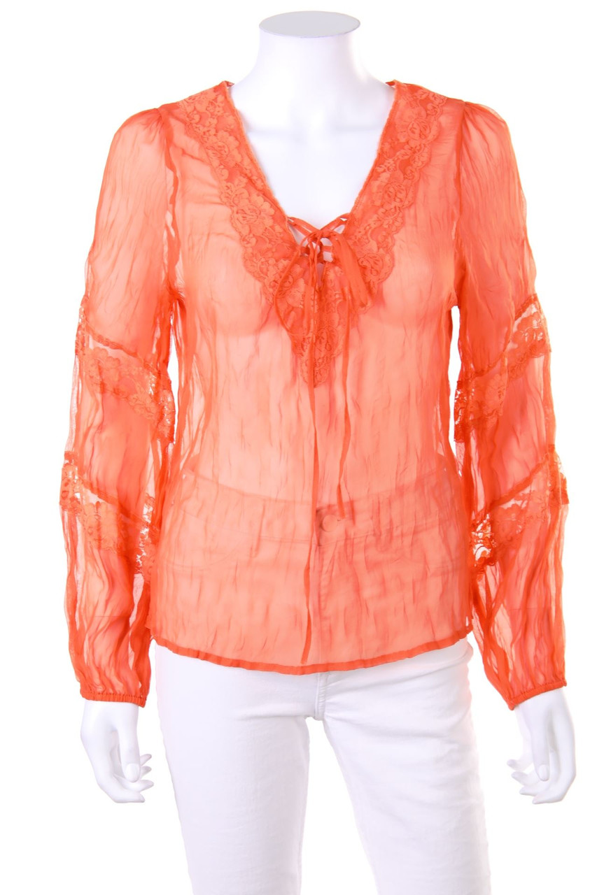 No Label - Blouse with Lace - D 36