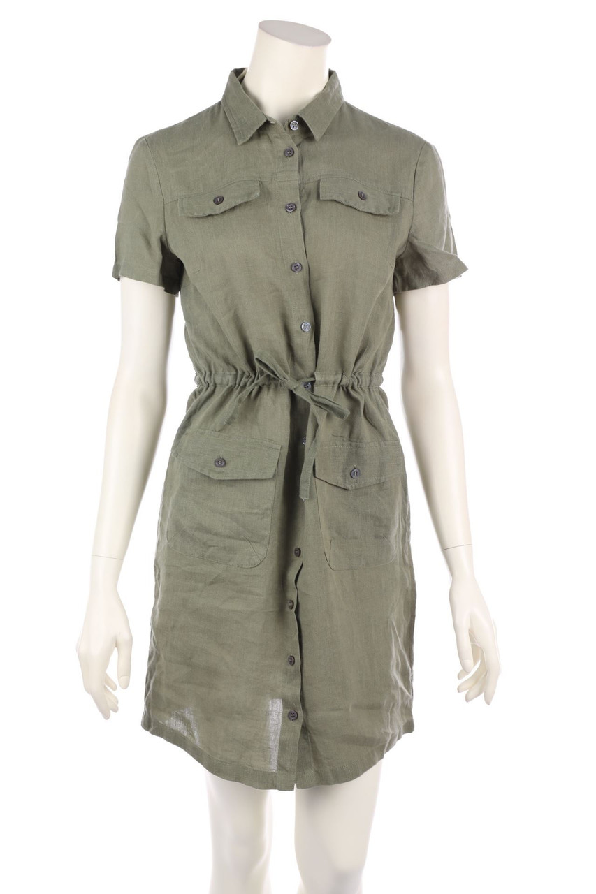 CAROLL - Safari-Kleid aus Leinen - D 36