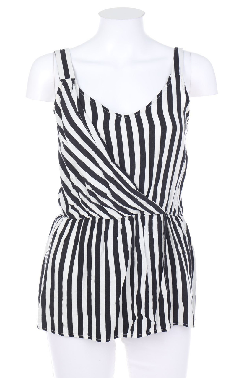 No Label - Blouse Top with Stripes - S