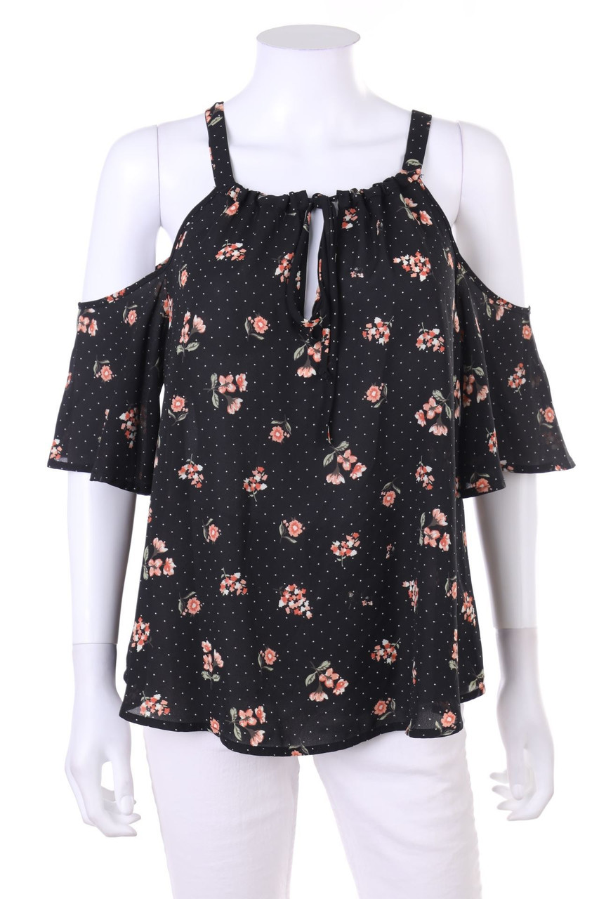 SIENNA SKY - Blouse Top with Flower Print - M