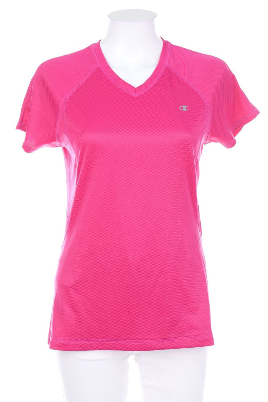 Champion - Sport T-Shirt mit Logo-Print - M