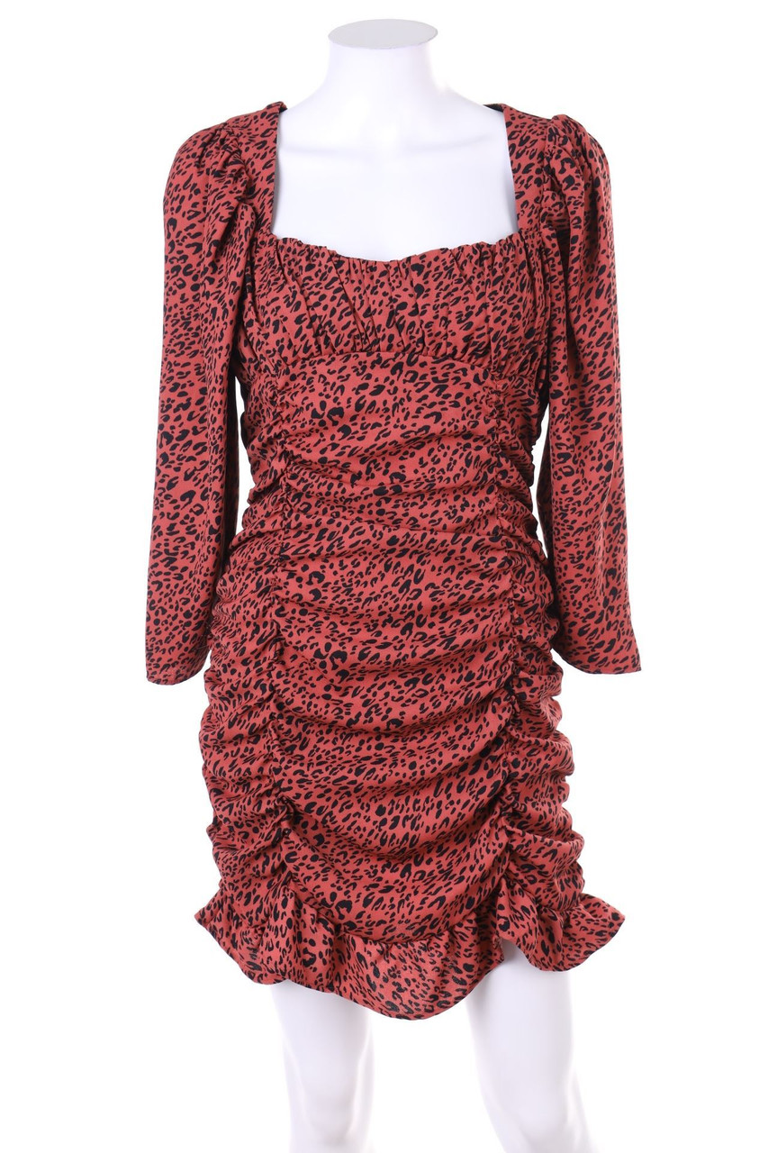 ZARA - Minikleid mit Animal-Print - M