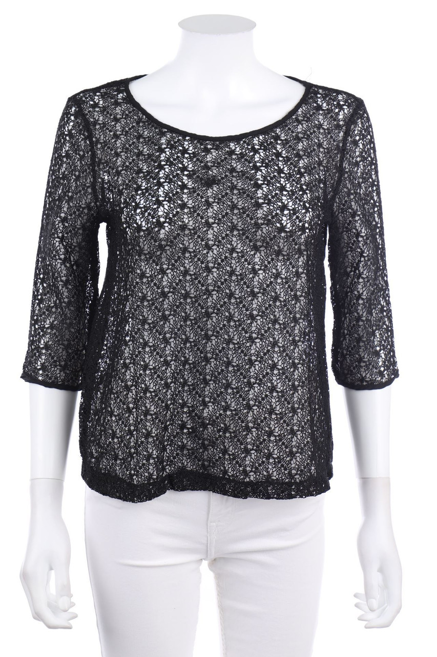 MANGO SUIT - 3/4-Arm-Shirt aus Spitze - S