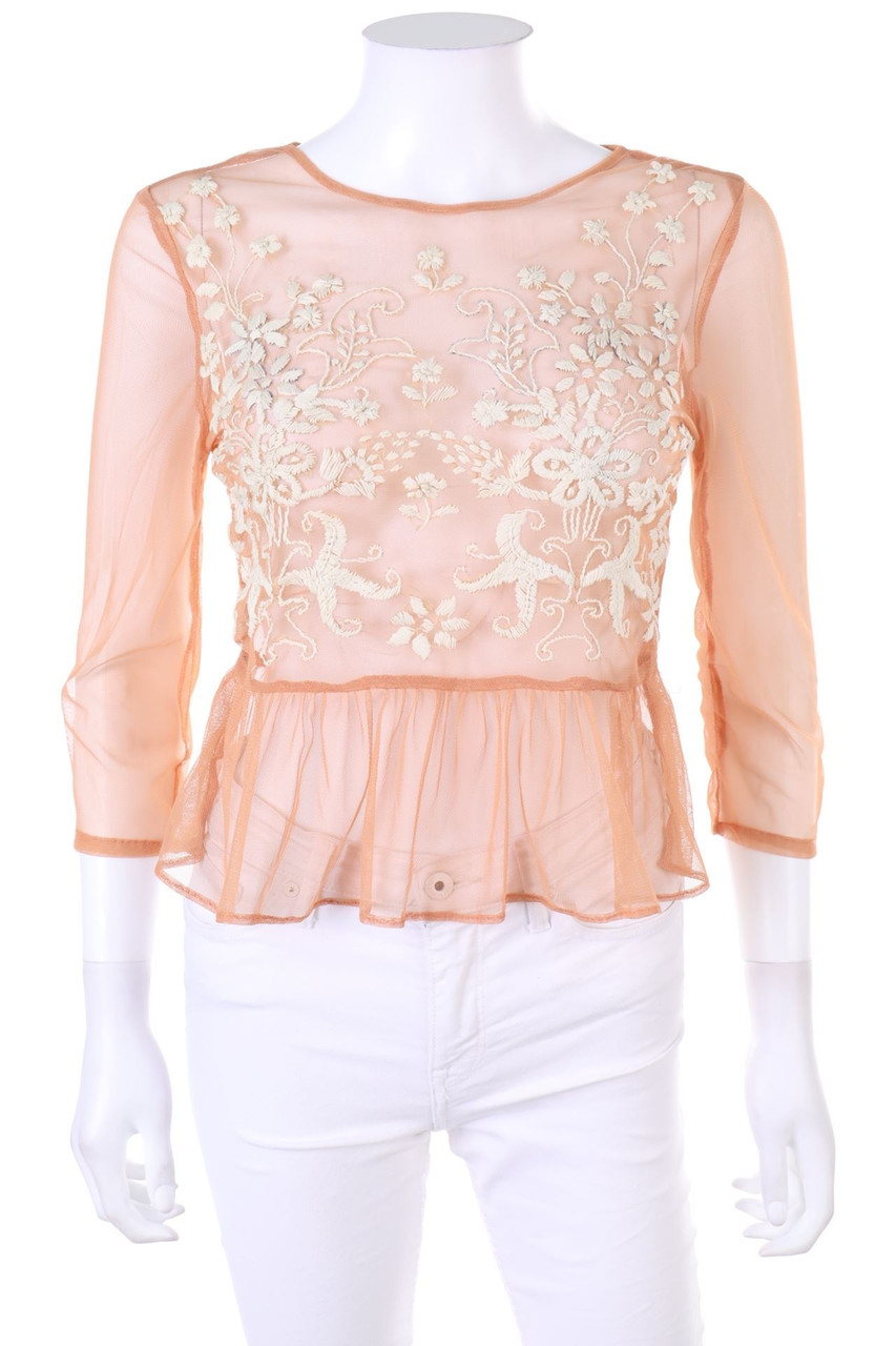 asos - Mesh-Shirt mit Stickereien - D 32