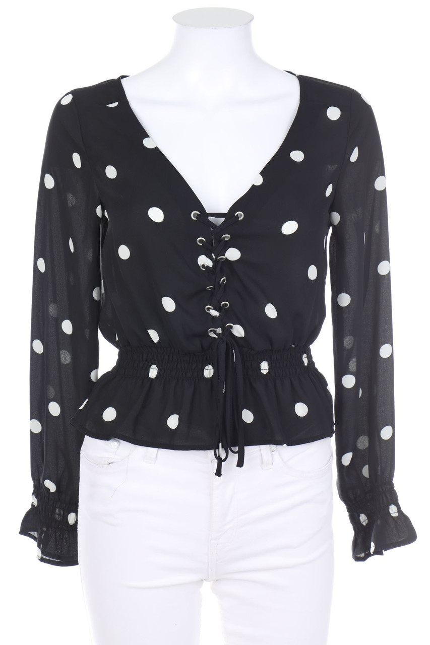 H&M DIVIDED - Print-Bluse mit Schnürung - D 32