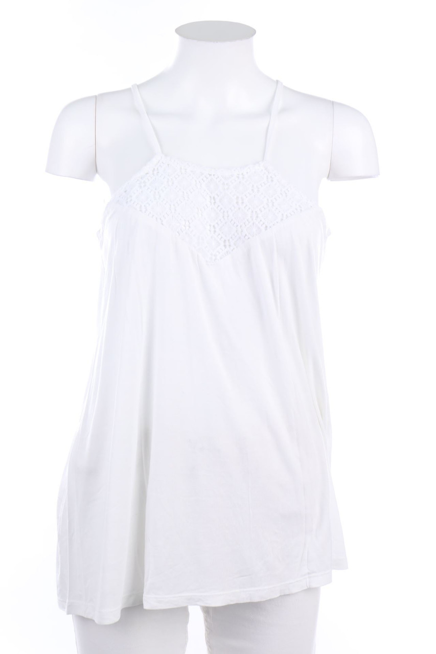 Chicorée - Top with Crochet Knit Details - S