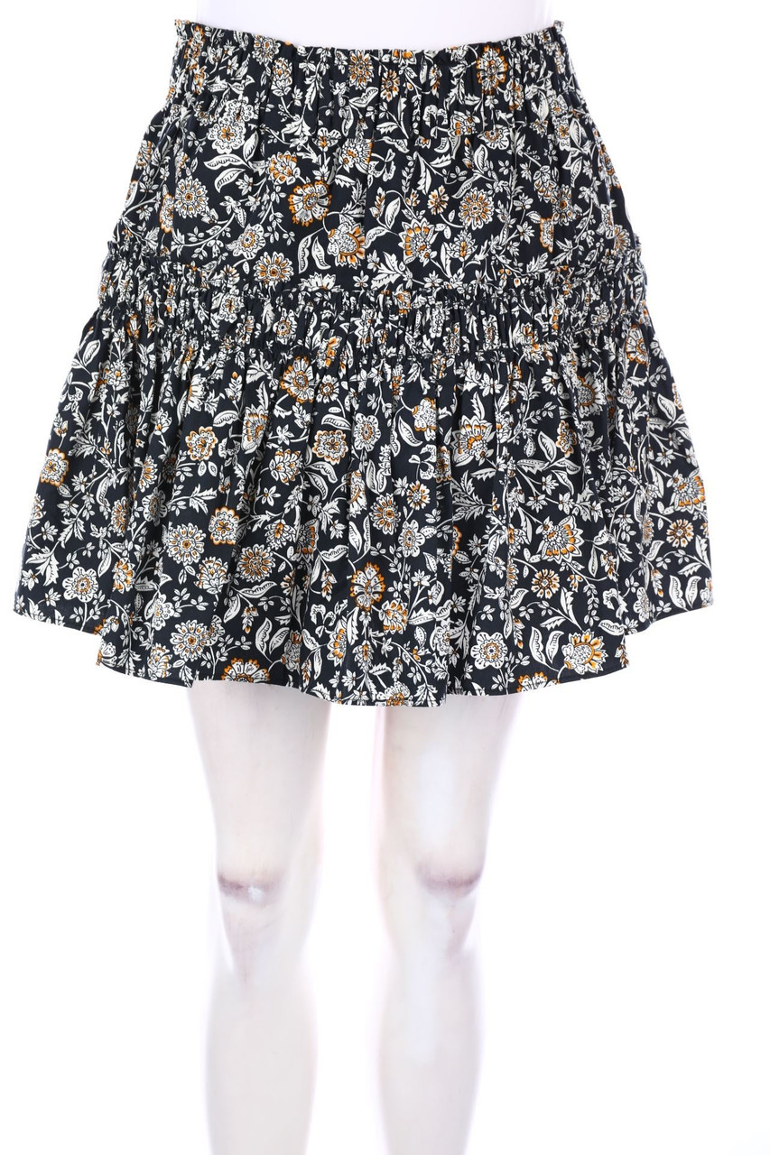 ZARA - Minirock mit Blumen-Print - M