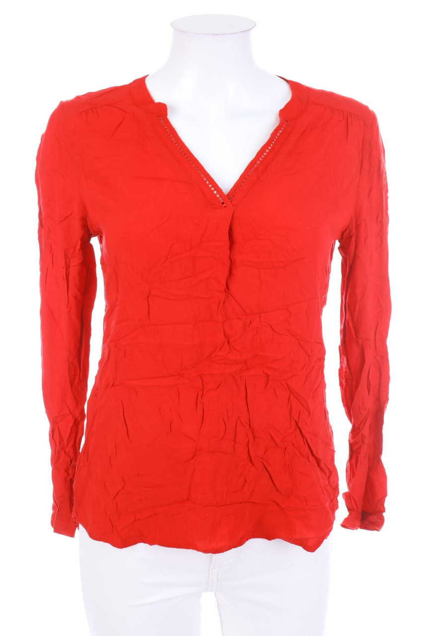 CAMAÏEU - Bluse mit Raffungen - D 36