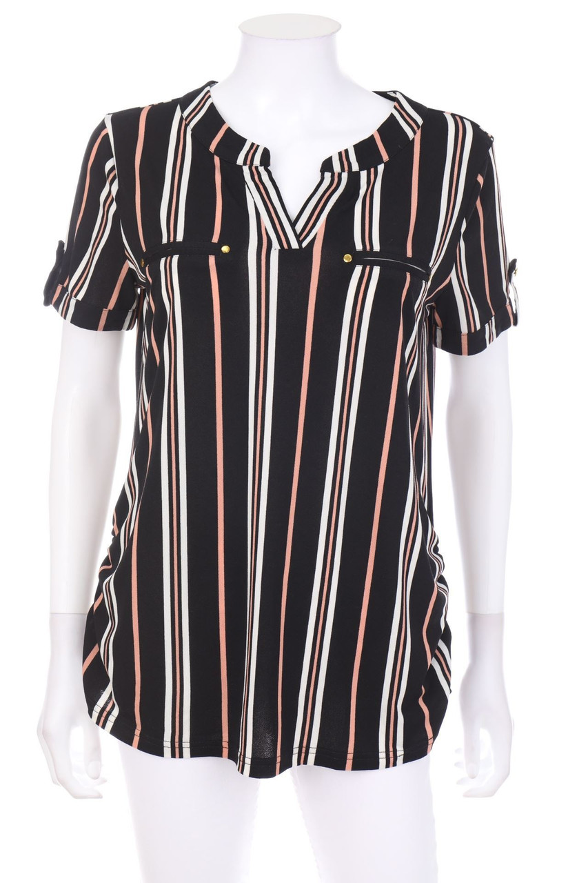 Sweet Wanderer - Maternity-Shortsleeve-Shirt with Stripes - S
