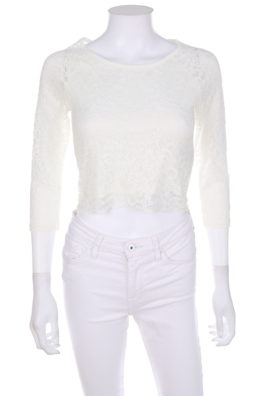 FB SISTER - Cropped-Shirt, Lace - XS