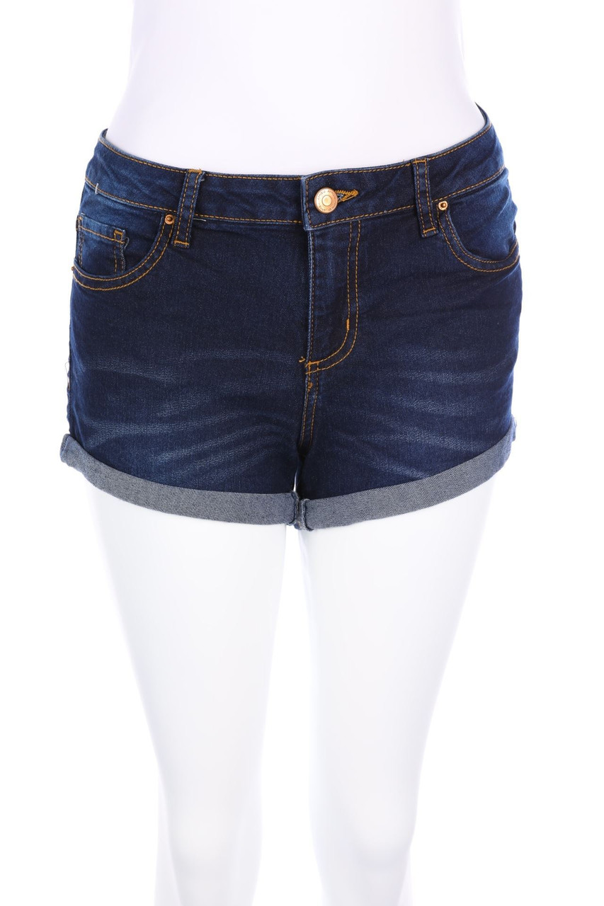 AMISU - Jeans-Shorts mit Stretch - D 36