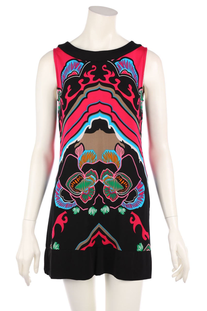 comma - Jersey-Kleid mit Print - D 36