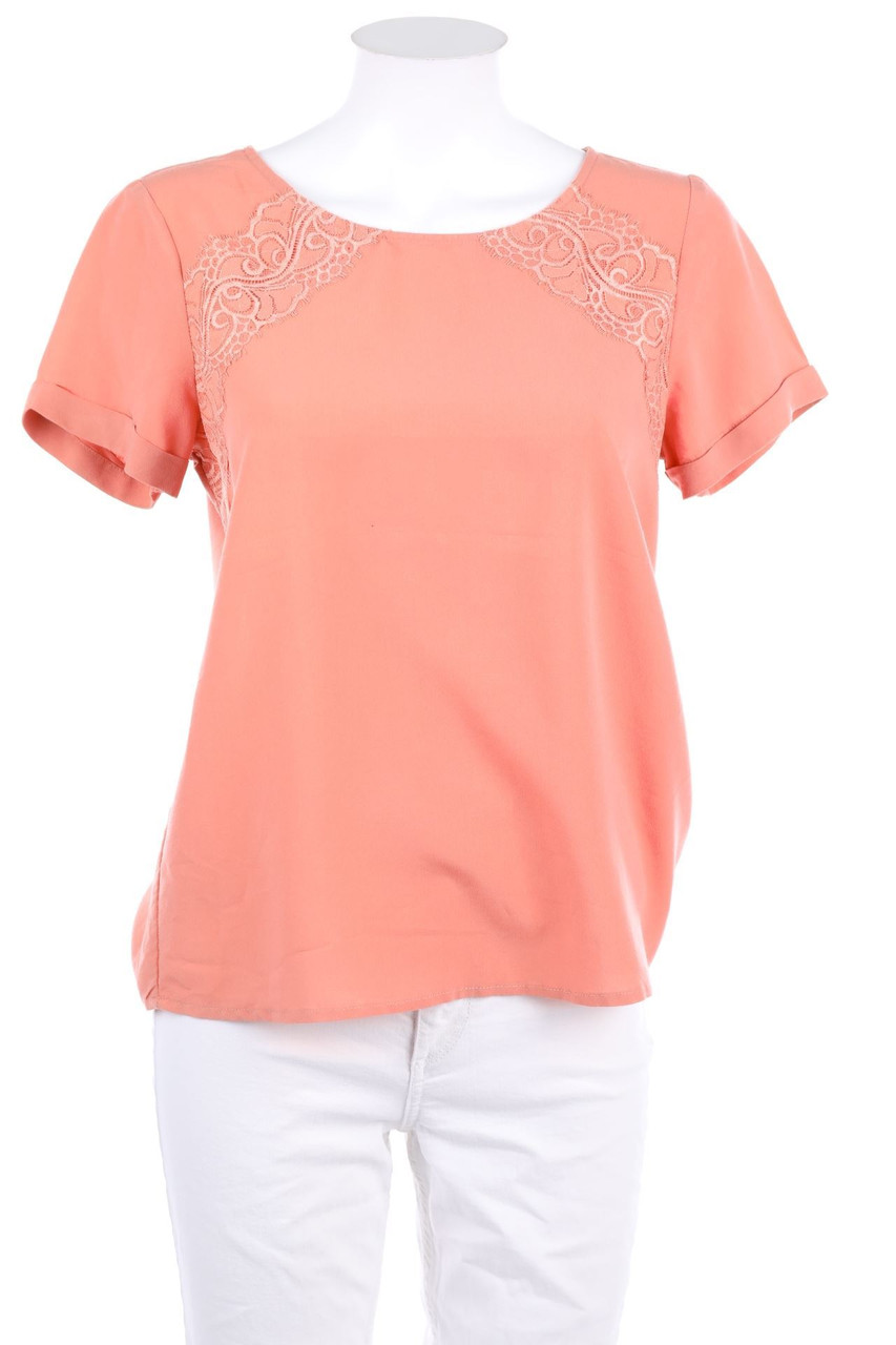 peppercorn - Shortsleeve Blouse with Lace - S