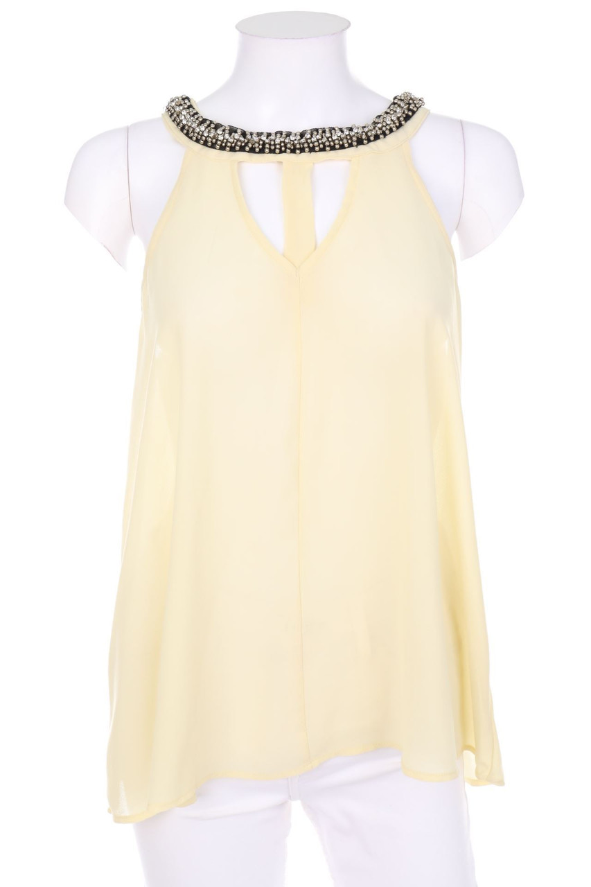 No Label - Blouse Top with Applications - S