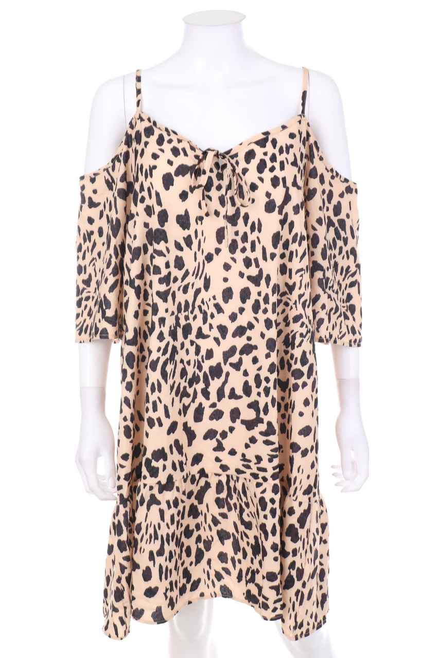 C.O.Z.Y - Cold-Shoulder-Mini Dress - D 42