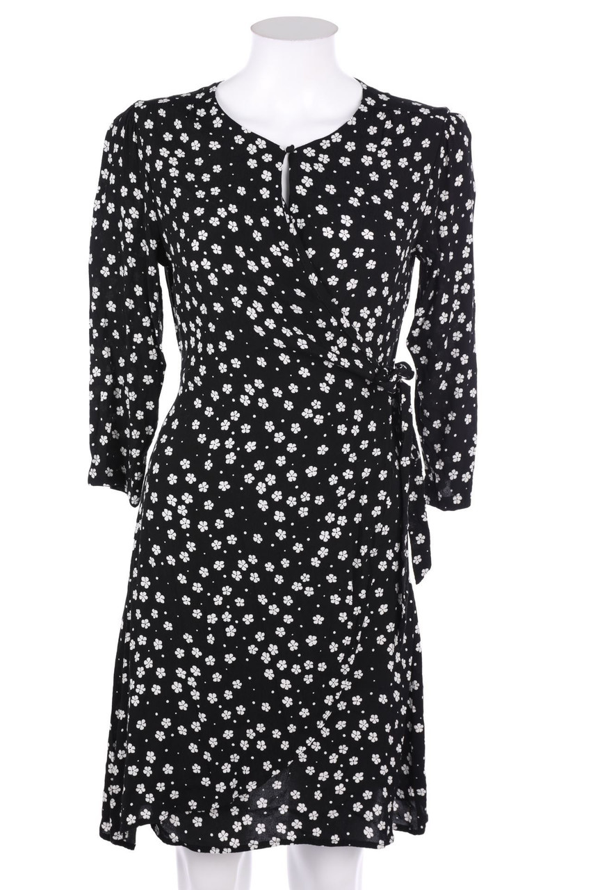 MANGO - Wickelkleid mit Blumen-Print - S