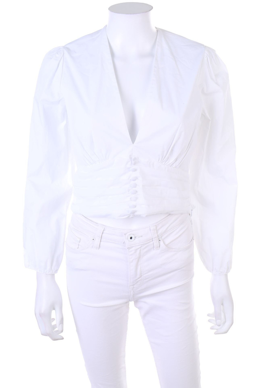 ZARA - Cropped-Bluse - XS