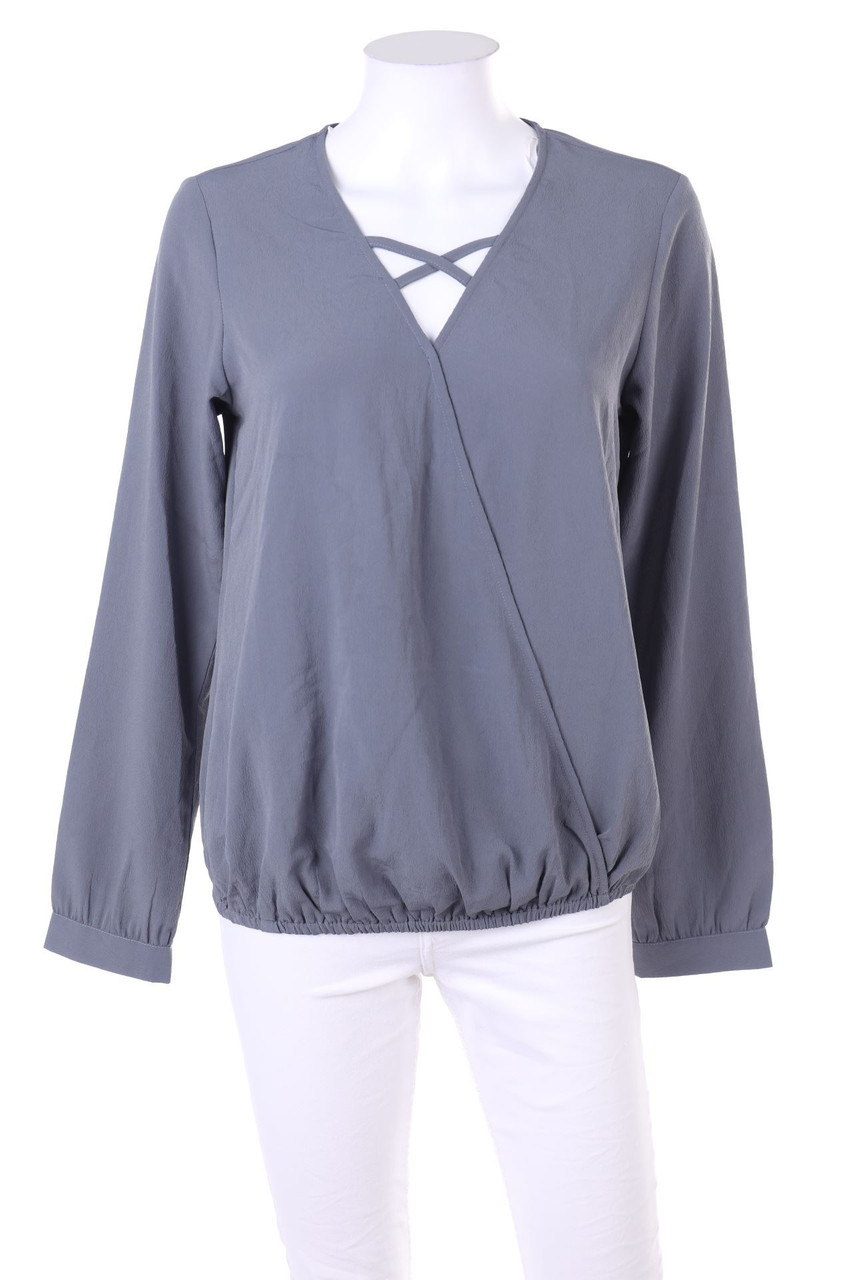 RAINBOW - Blouse with Wrap-Effect with Lacing - D 36