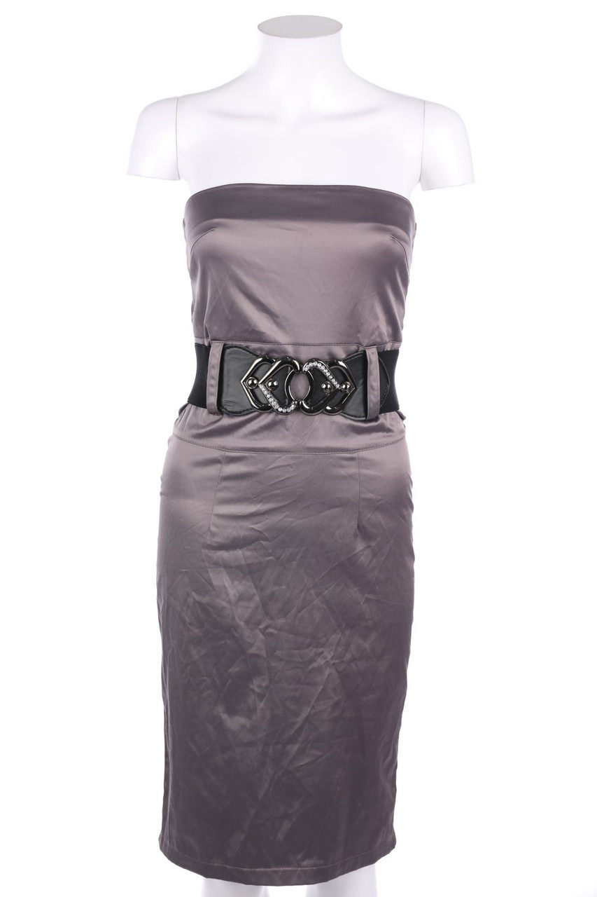 TOUT FEU TOUT FEMME - Satin-Kleid mit Gürtel - S