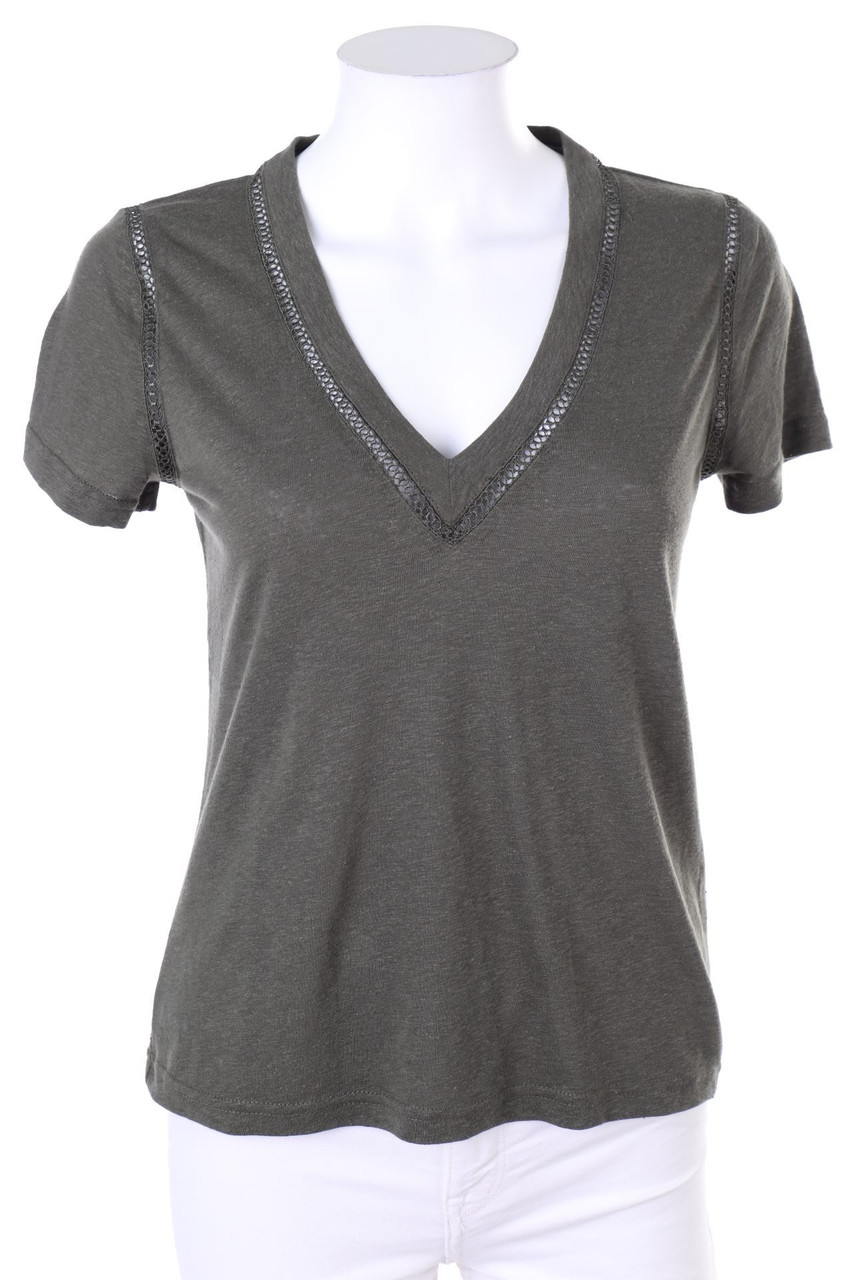 MORGAN - Shortsleeve Blouse with Cut-outs - XS