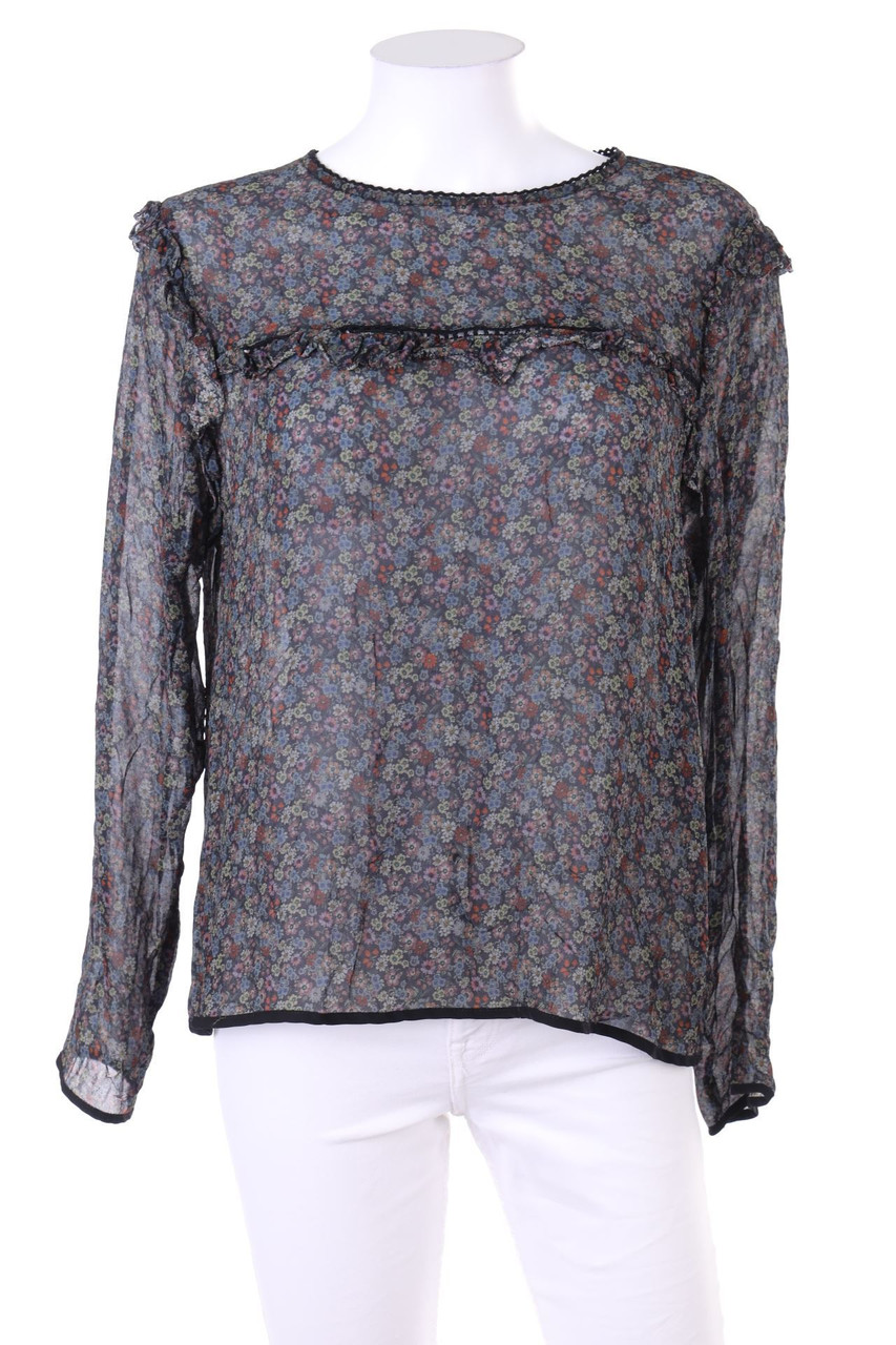 No Label - Blouse with Frills - D 42