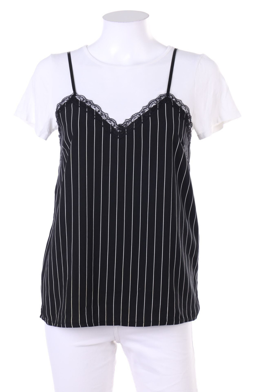 MORGAN - Two-in-One Shortsleeve-Shirt - D 38