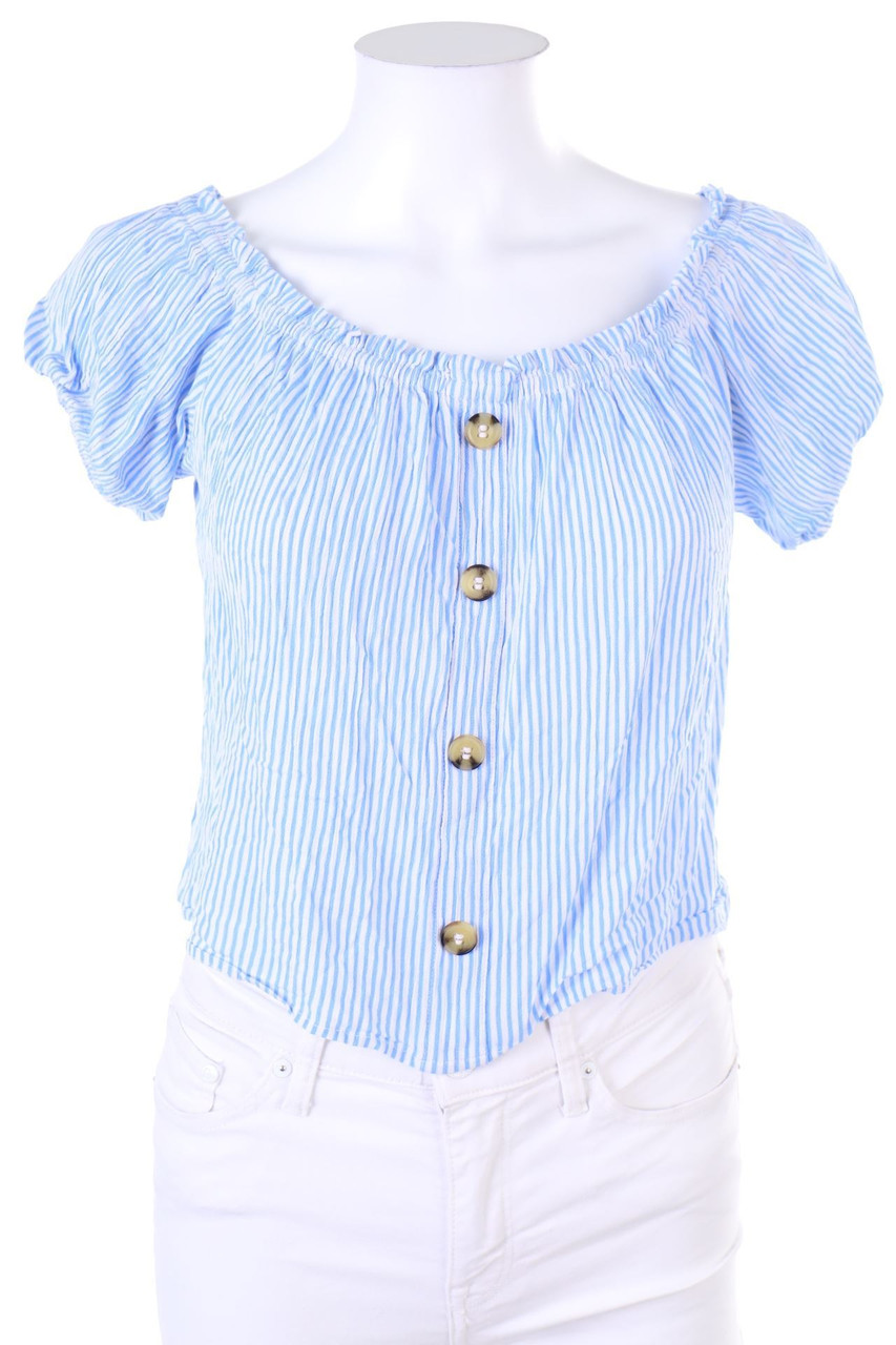 H&M DIVIDED - Carmen-Bluse mit Streifen - D 36