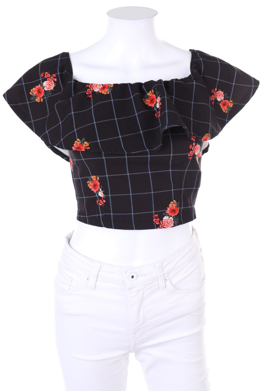 TALLY WEiJL - Cropped-Off-the-shoulder blouse - S