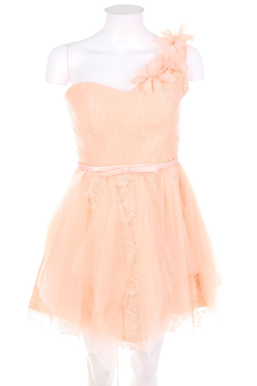 SECONDHAND - One shoulder-Evening Dress with Tulle - M