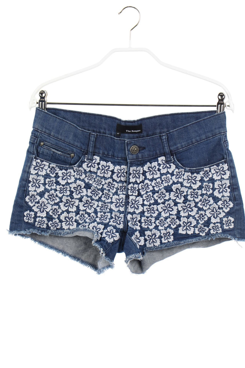 The Kooples - Jeans Shorts with Embroideries - W26